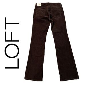 LOFT Women’s Modern Boot Cut Low Rise‎ Brown Corduroys - Size 8